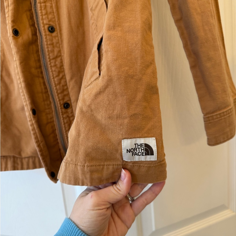 The North Face Shipler Full-Zip Hoodie Cotton Cedar Brown Jacket M - Picture 3 of 10